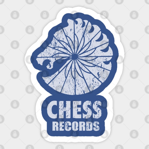 Chess Records Sticker by retrorockit